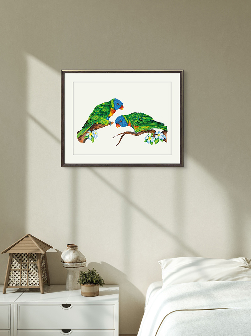 Kunstdruck Regenbogenloris – Bild 4